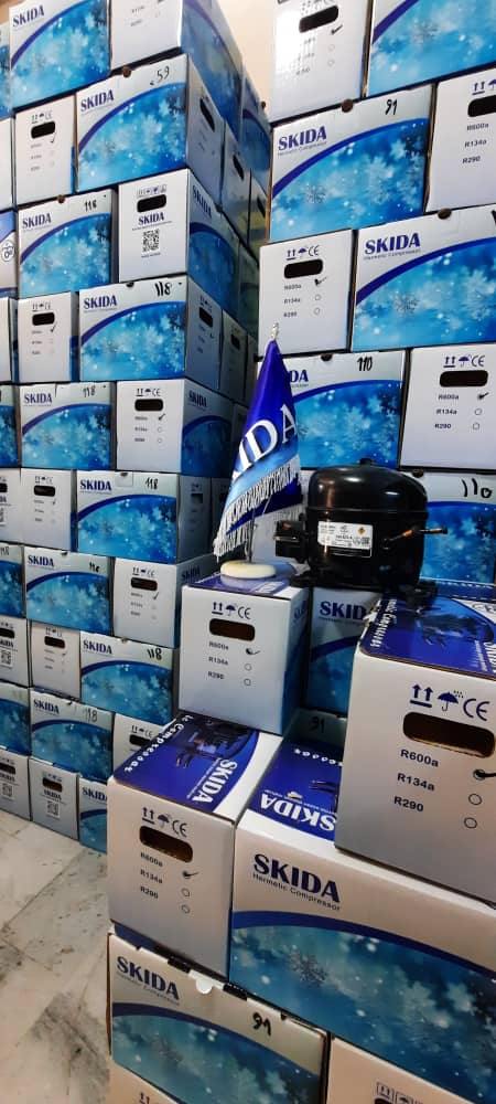 SKIDA NEW کمپرسور یخچال 1/5+ گاز R134 اسکیدا با یکسال گارانتی - Image 1