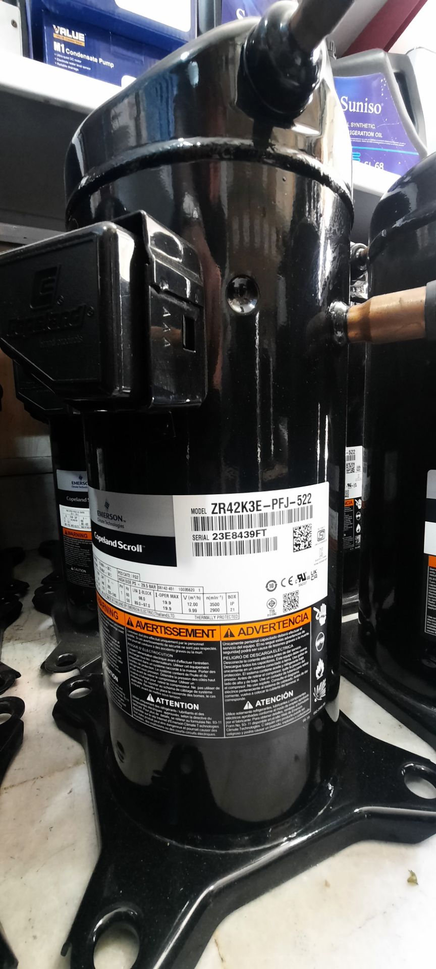 ZR42PFJ کمپرسور اسکرال کوپلند ZR42K3E-PFJ-522 تکفاز - Image 1