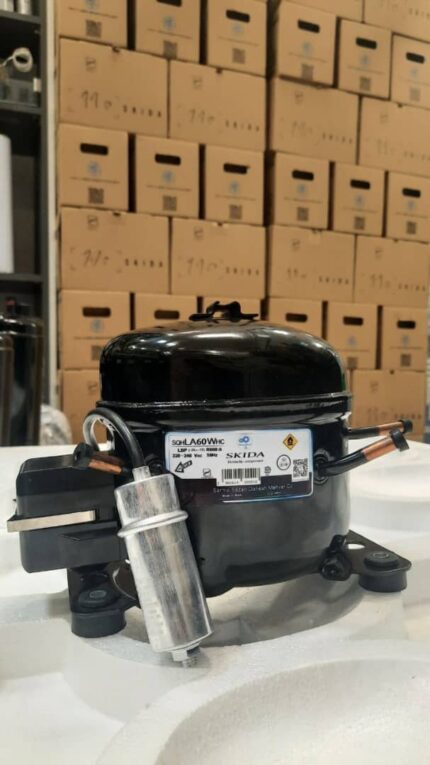 اسکیدا کمپرسور کم‌مصرف گاز R600a یخچال کوچک موتور یخچال R600