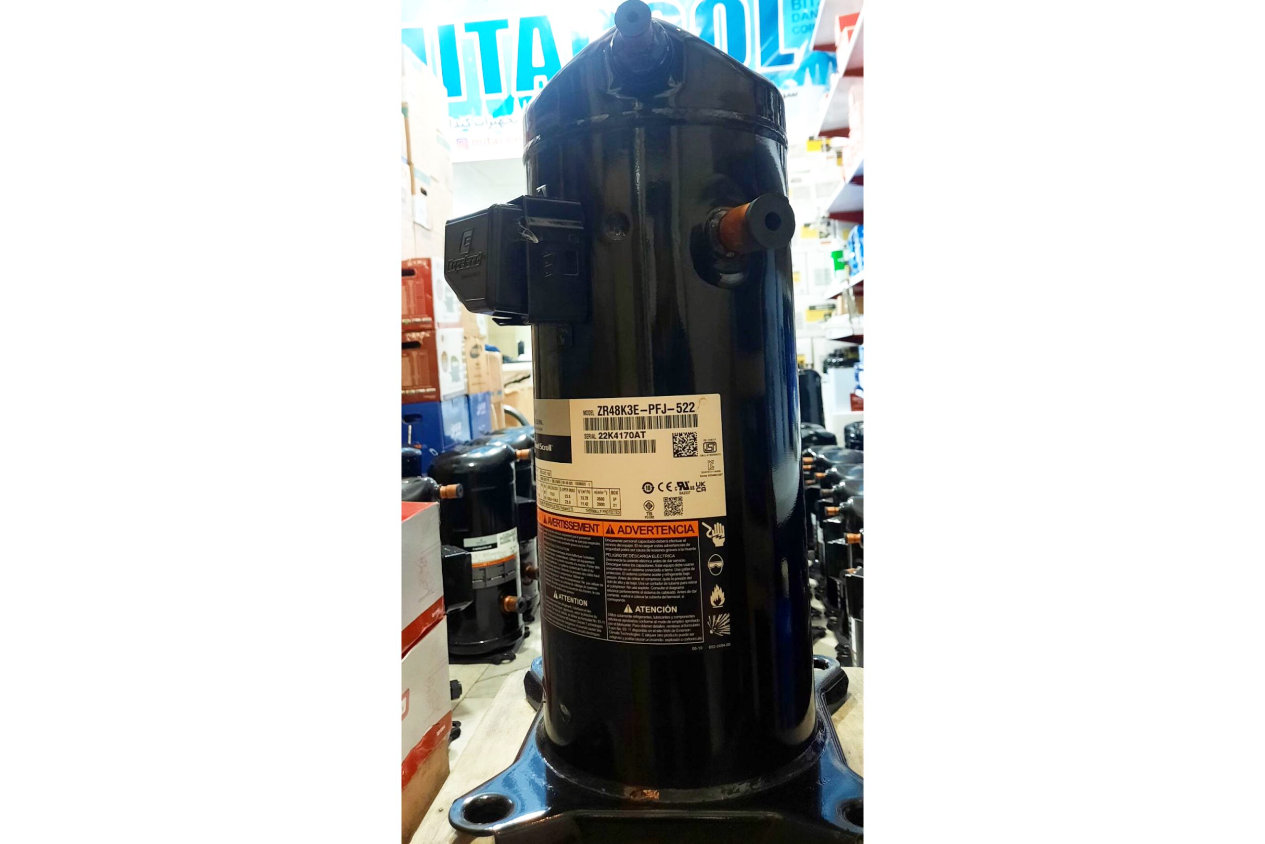 کمپرسور کوپلند ZR48 تک‌فاز