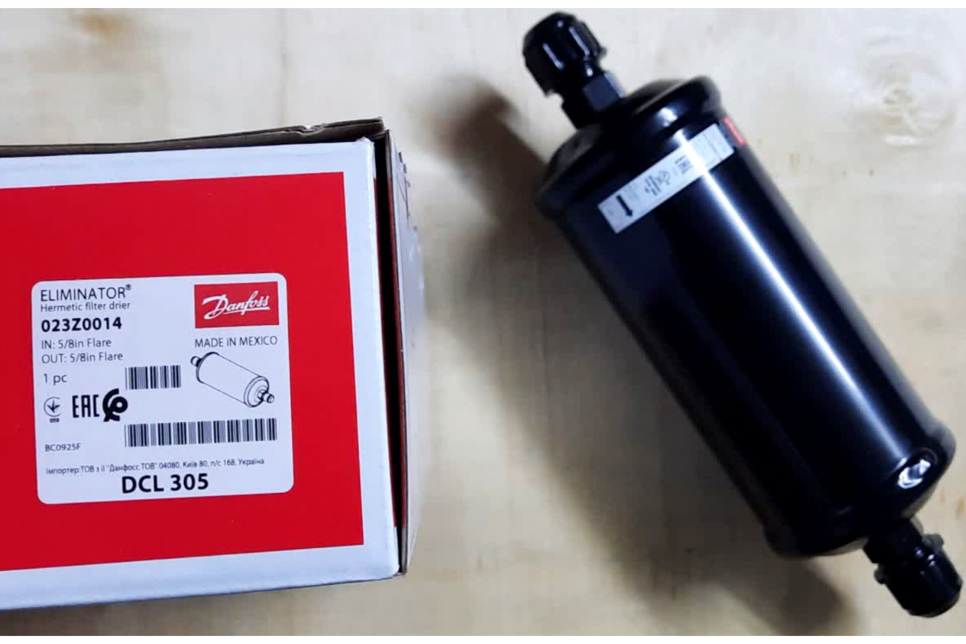 فیلتر درایر دانفوس مهره‌ای DCL305